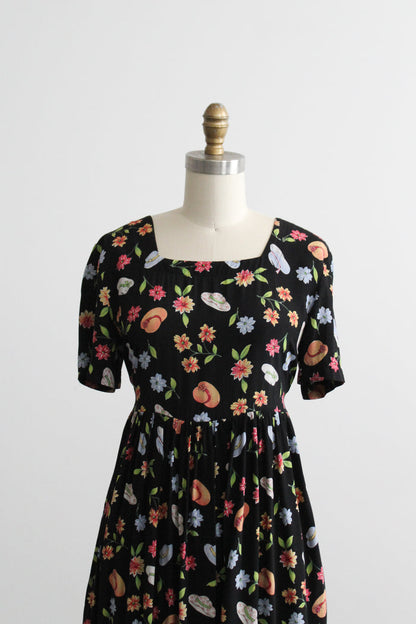 sunhat print maxi dress