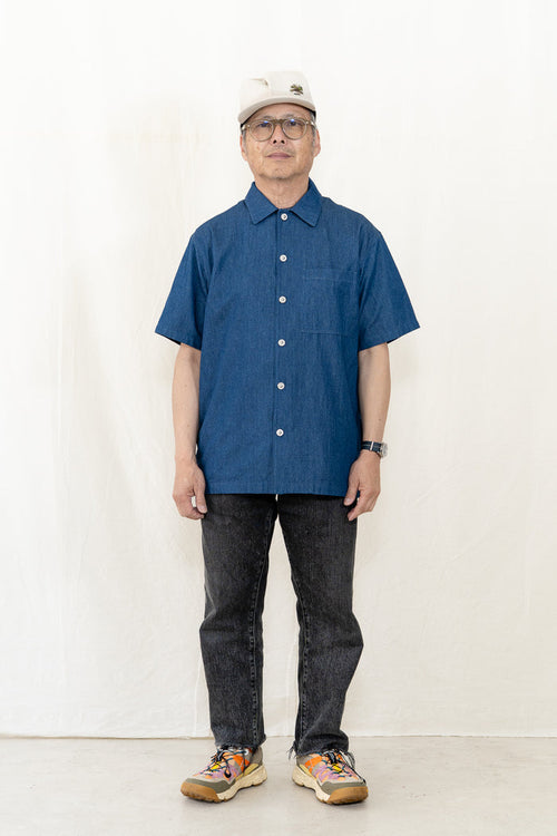 TAION Non Down Military Button Slit Shirt