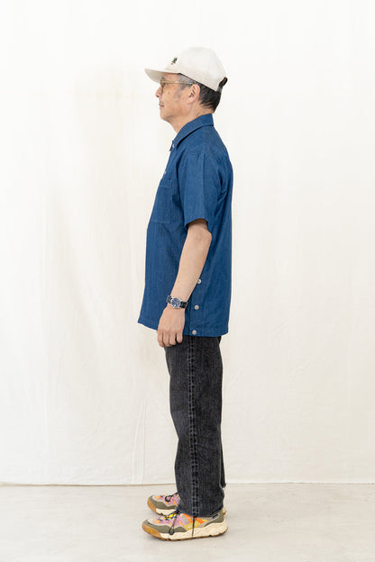 TAION Non Down Military Button Slit Shirt