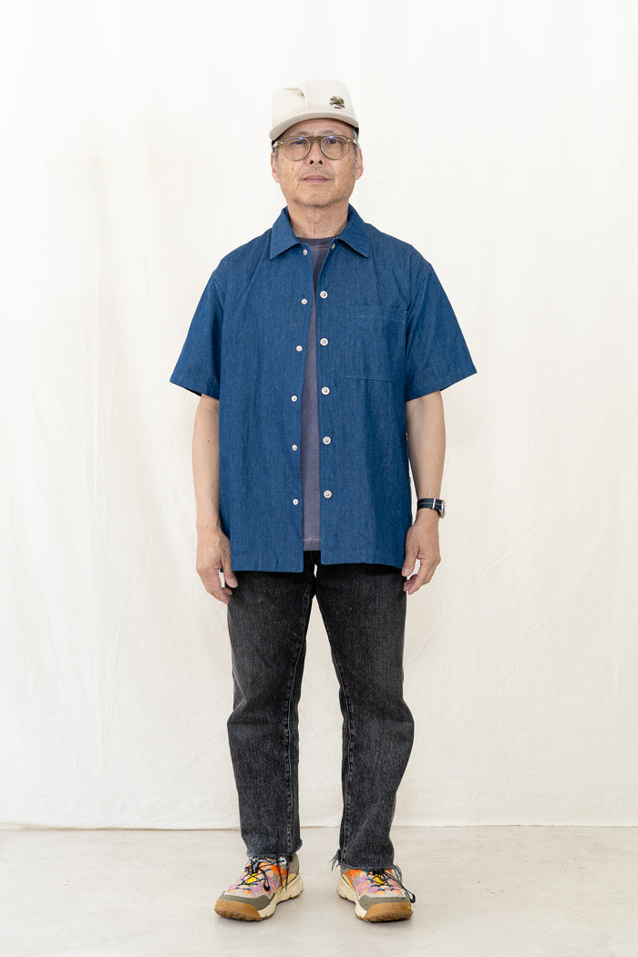 TAION Non Down Military Button Slit Shirt