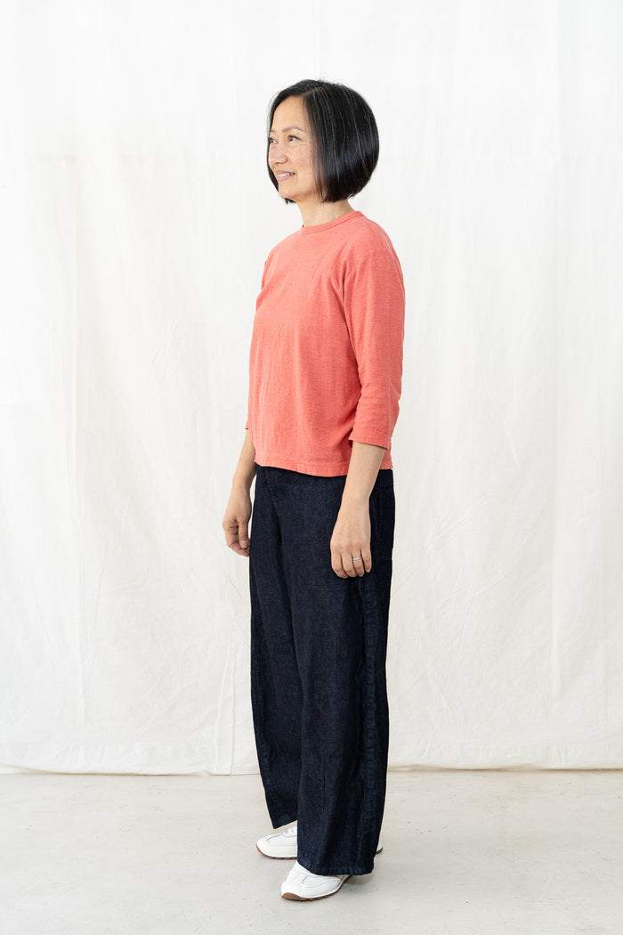 TEZOMEYA Women's 3/4 Sleeve Box Tee