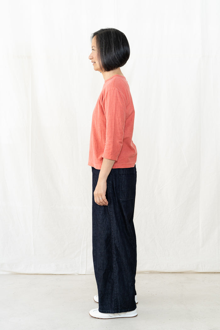 TEZOMEYA Women's 3/4 Sleeve Box Tee