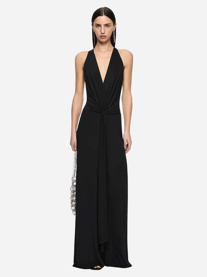 Thalia V Maxi Dress - Black