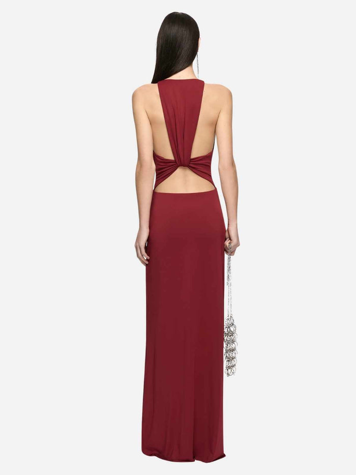 Thalia V Maxi Dress - Syrah