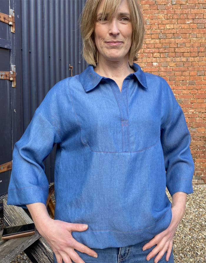 The Bib Shirt, The Avid Seamstress Sewing Pattern