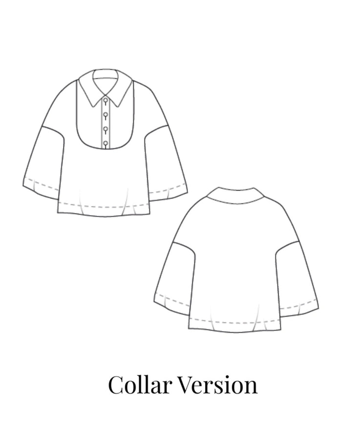 The Bib Shirt, The Avid Seamstress Sewing Pattern