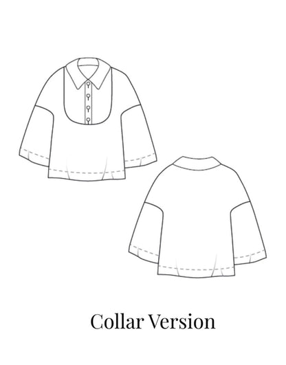 The Bib Shirt, The Avid Seamstress Sewing Pattern