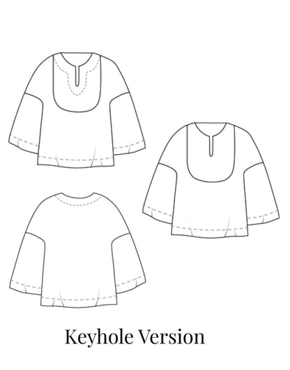 The Bib Shirt, The Avid Seamstress Sewing Pattern