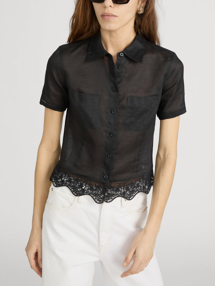 Top on model crop