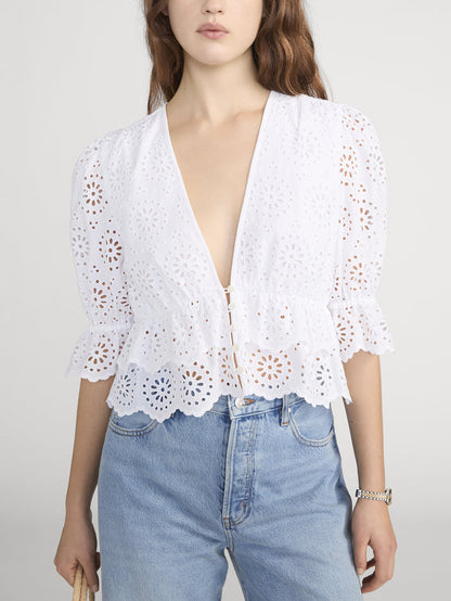 Blouse On Model Crop