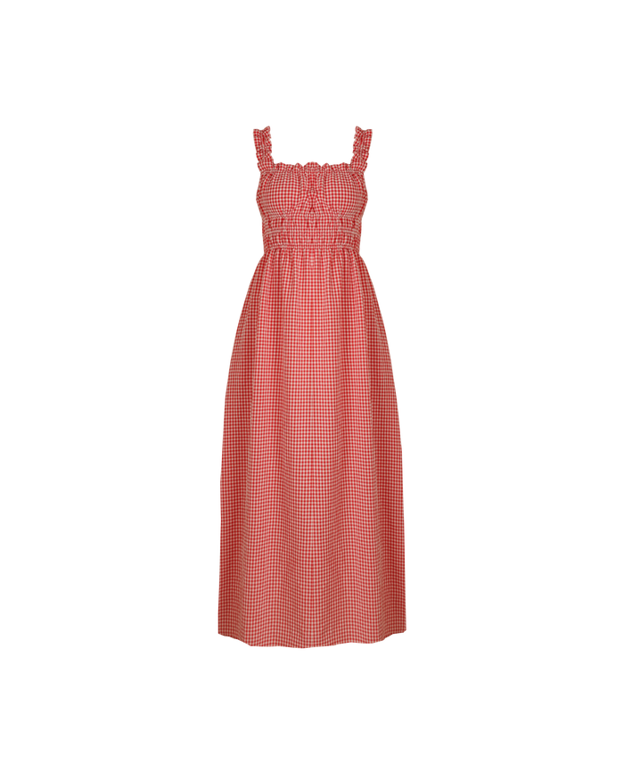 TRULLI DRESS RED GINGHAM