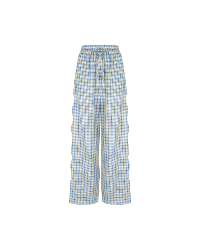 TRULLI PANT BLUE YELLOW CHECK