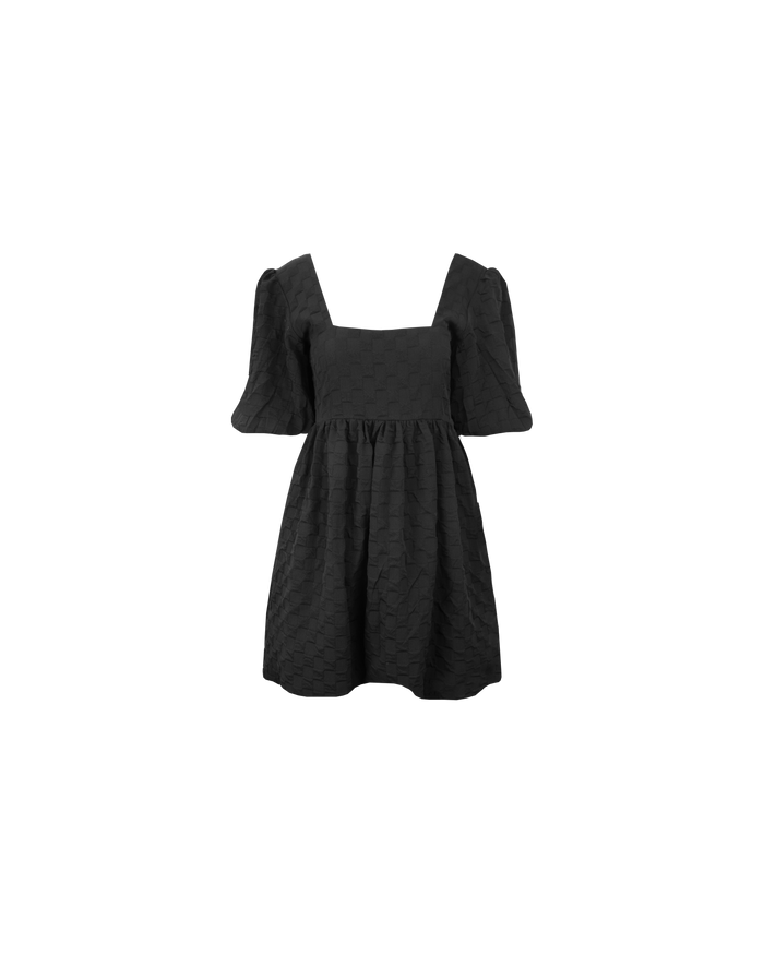 TULIP MINI DRESS BLACK