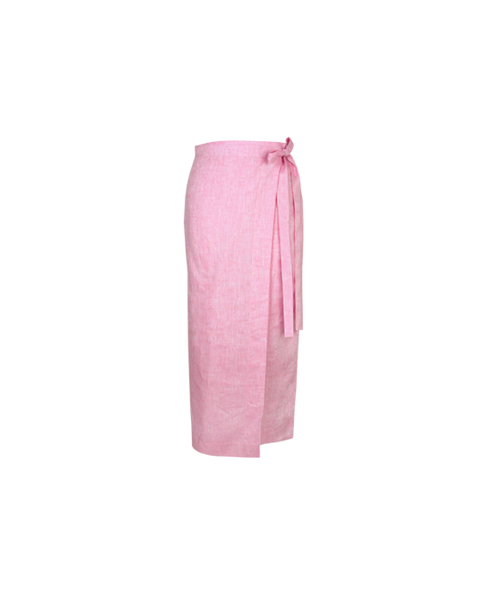 VIDA WRAP SKIRT PINK