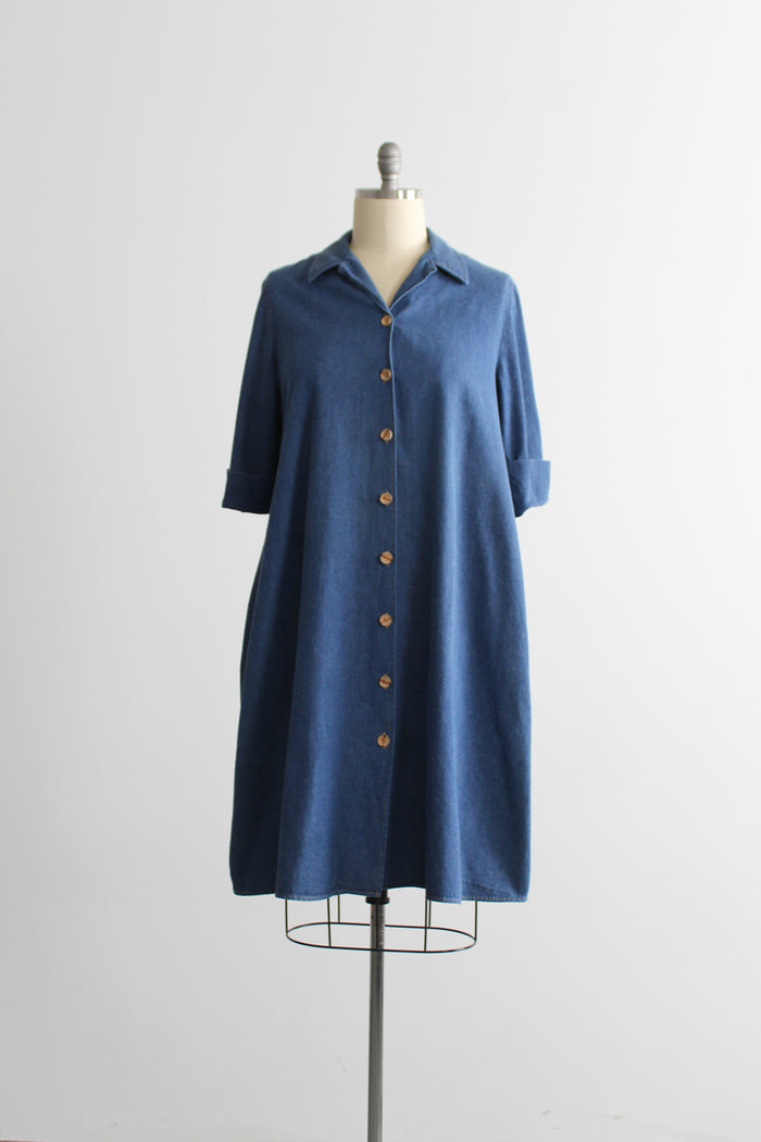 vintage denim duster