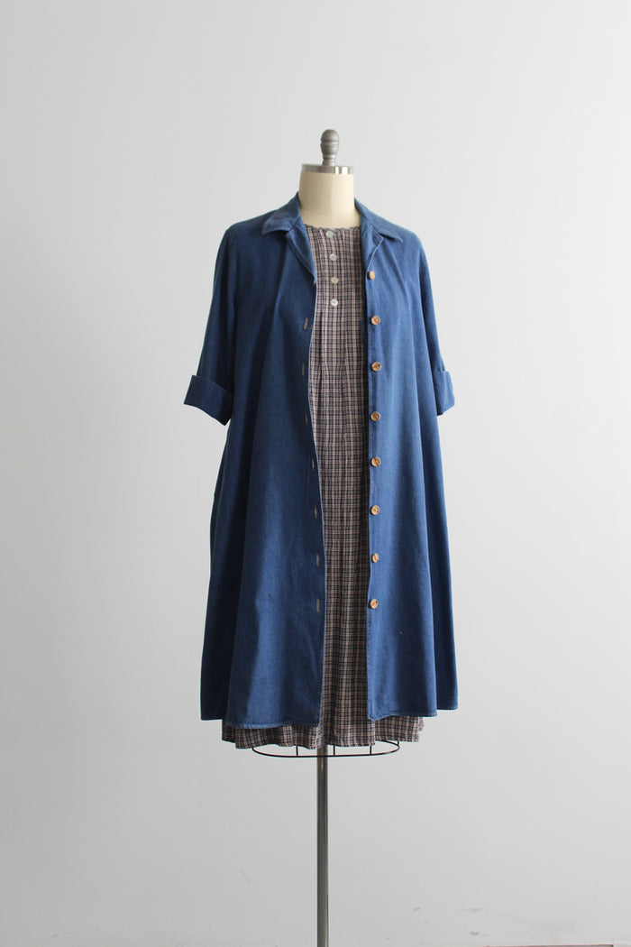 vintage denim duster