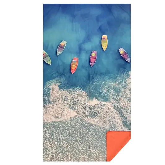 Waci Microfiber Towel: Afloat Print