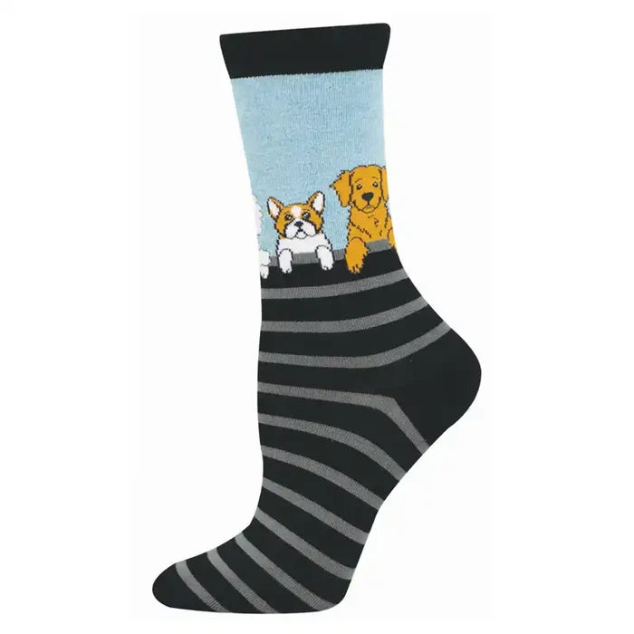 Women's Socksmith Bamboo Socks - Dog Gone Stripes