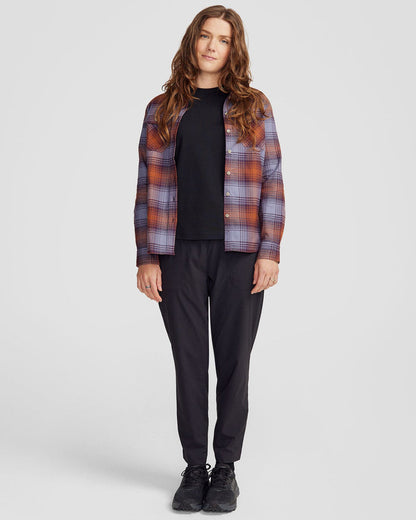 Women's Carrillon HF Long Sleeve Shirt  - Shadow Plaid Haze