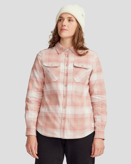 Women's Carrillon HF Long Sleeve Shirt  - Shadow Plaid Mineral