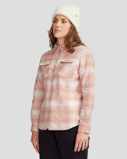 Women's Carrillon HF Long Sleeve Shirt  - Shadow Plaid Mineral