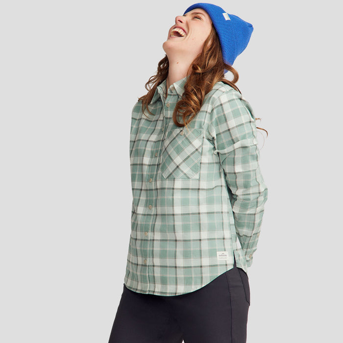 Women's Fyfe L/S Shirt - Deep Forest Plaid