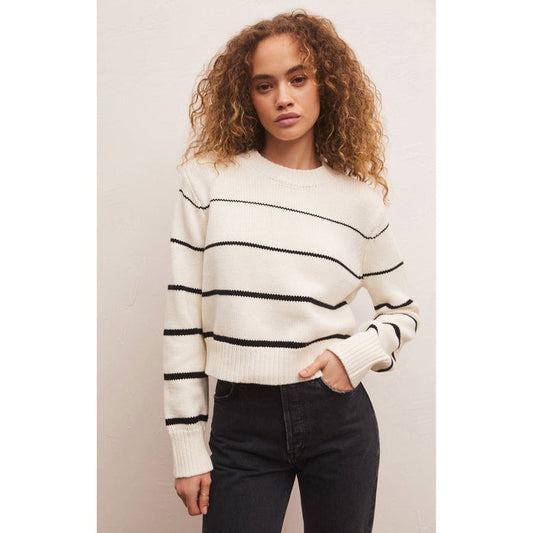 Z-Supply - Milan Stripe Sweater 3881 - Natural