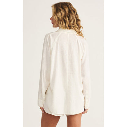 Z Supply - The Perfect Linen Top 2464 - off white