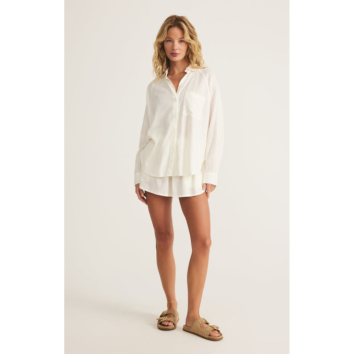 Z Supply - The Perfect Linen Top 2464 - off white